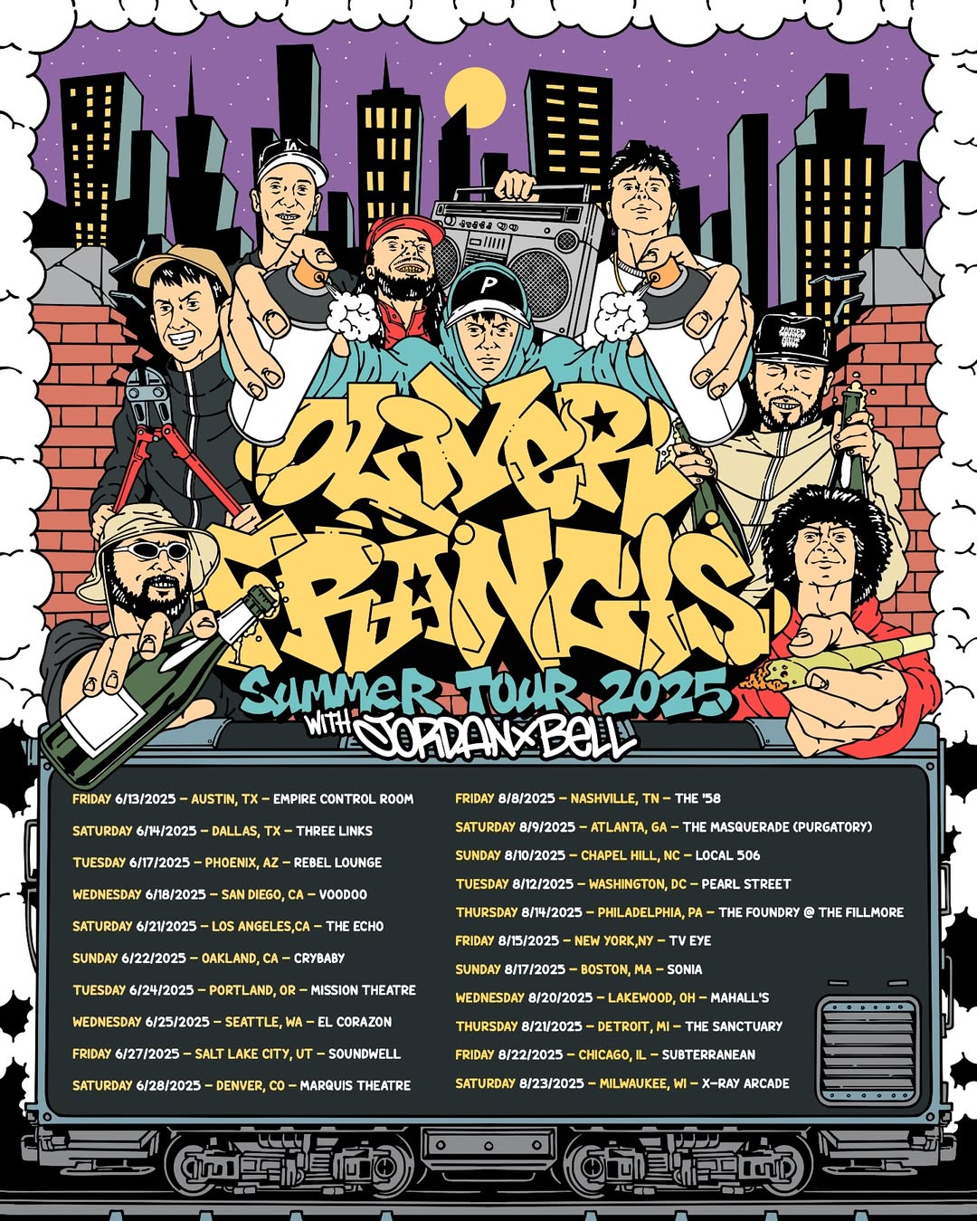 Oliver Francis Summer Tour Poster 2025